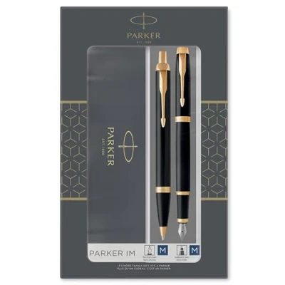 Afbeelding van Balpen en vulpen Parker IM black GT medium