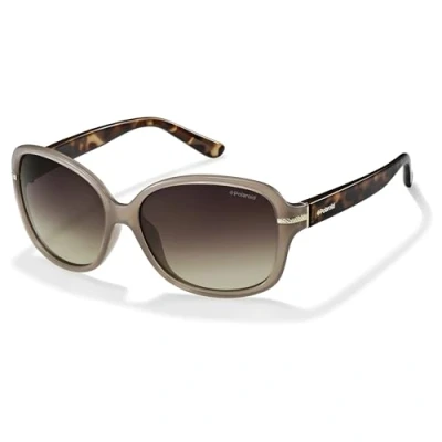 Afbeelding van Polaroid vlinder dames beige havana bruine gradiënt gepolariseerde zonnebril