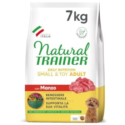 Afbeelding van 2x7kg Small &amp; Toy Rund Rijst Trainer Naturel droog hondenvoer
