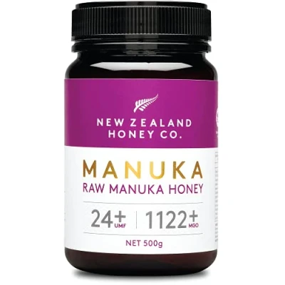 Afbeelding van Manukahoning MGO 1122+ / UMF 24+ uit New Zealand Honey Co. Actief en ruw Gemaakt in Nieuw Zeeland 500 g