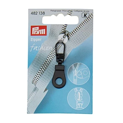 Afbeelding van Prym Fashion Zippers Ritsenschuiver Ring Zwart