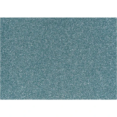 Afbeelding van Creotime Opstrijkfolie Glitter A5 Lichtblauw