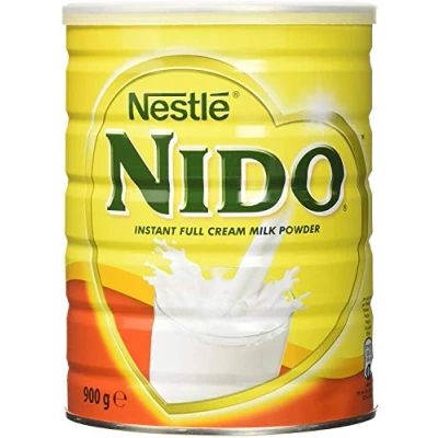 Afbeelding van Nestlé Nido Volle melkpoeder, instant crème voor koffie en thee, verrijkt met vitaminen mineralen, zonder conserveringsmiddelen kleurstoffen, 900 g blik