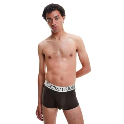 Image de Calvin Klein Low Rise Trunk Homme, Multicolore (Blue Shadow, Grey Sky, Black), XL