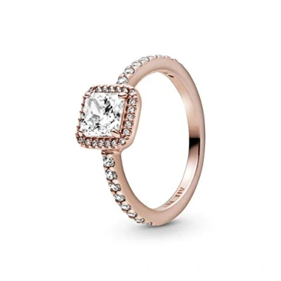 Afbeelding van Pandora 180963CZ 52 partnerring voor dames, zilver verguld, maat (16,6), Zilver, Zirkonia
