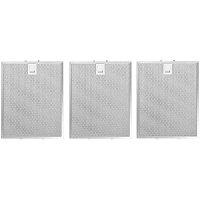Afbeelding van AllSpares Metaalfilter (3x) voor afzuigkappen geschikt Bosch Siemens Neff 00353110/353110 (310x250x8mm)