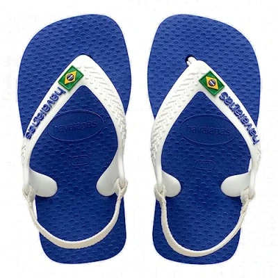 Image de Havaianas Baby Brasil Logo II Tongs Mixte bébé, navy color, 22 EU