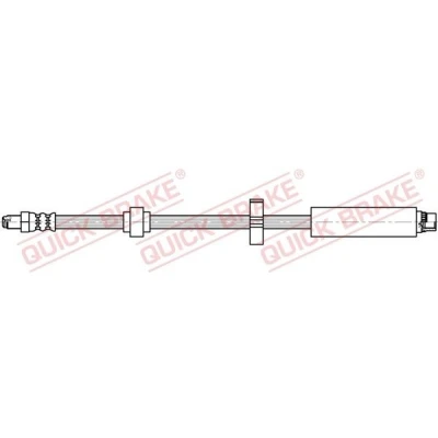 Afbeelding van QUICK BRAKE 32.818 Remslang 500 M10x1 CITROËN: C4 II Cactus, PEUGEOT: 2008 Estate