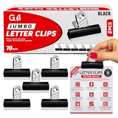 Afbeelding van Jumbo wasknijpers, 70 mm, zwart, 10 stuks