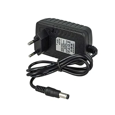 Afbeelding van 12V voeding transformator met EU stekker huishoudelijke AC220V naar DC (12W 1A)