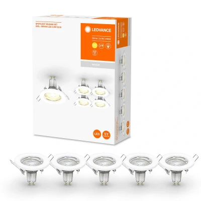 Afbeelding van LEDVANCE LED inbouwspot GU10 Recessed 5 per set