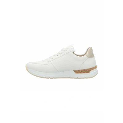 Afbeelding van Rieker Sneakers wit Leer Dames Maat 43