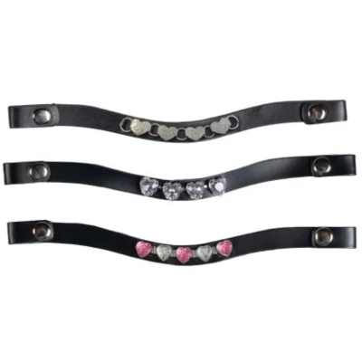 Afbeelding van HKM Frontriem Hobby Horsing Set van 3 Roze/Zilver
