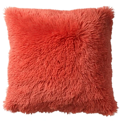 Afbeelding van Dutch Decor FLUFFY Sierkussen 45x45 cm superzacht effen kleur Coral koraalroze