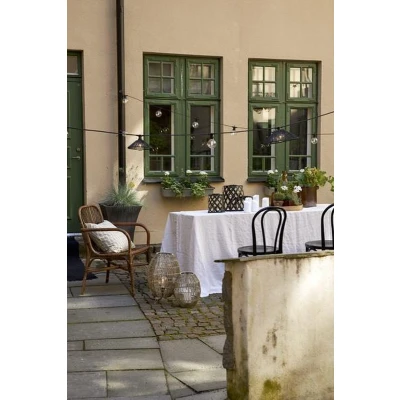 Afbeelding van Solar Lantaarn Zwart Warm Wit 20CM Zonne Energie