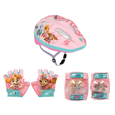 Afbeelding van Paw Patrol Fiets accessoires ; Handschoentjes, Helm, Knie en elleboogbeschermers 8721122786475
