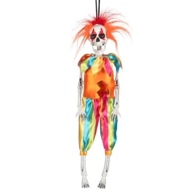 Afbeelding van Boland Decoratie Skelet Clown (40 cm) Horror Circus Halloween Versiering