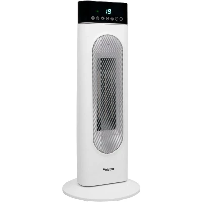 Afbeelding van Tristar Elektrische Kachel KA 5098 Keramische torenkachel Afstandsbediening Geschikt voor 25 m² Ventilatorkachel Wit