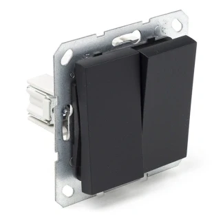 Afbeelding van Schakelaar Q link S Line (Inbouw, Serie, Zwart)