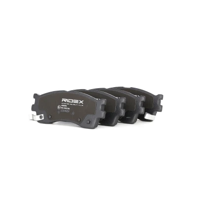 Afbeelding van RIDEX 402B0294 Remblokkenset Vooras Met akoestische slijtagewaarschuwing HYUNDAI: ACCENT 3, i20 I Hatchback, KIA: RIO 2, Cerato Saloon
