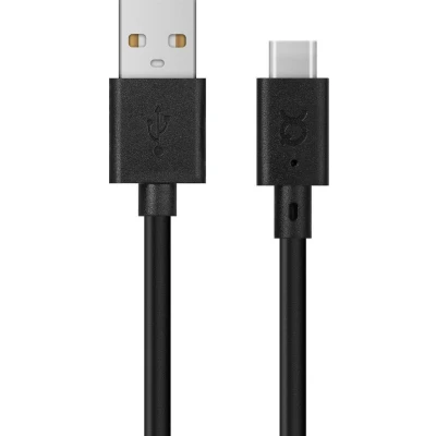 Afbeelding van Xqisit Charge &amp; Sync 3m oplaadkabel USB A naar C Zwart