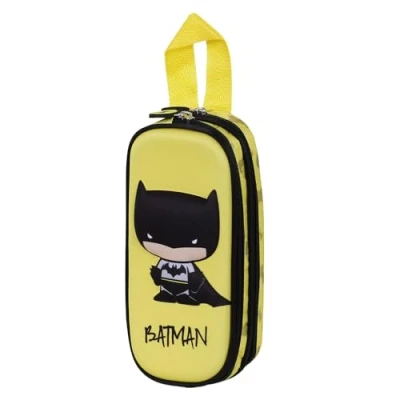 Afbeelding van Batman bobblehead trolley 3d double, geel, double etui, Geel., pennenetui
