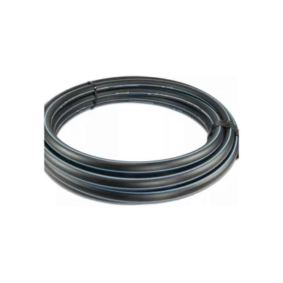 Afbeelding van Drukbuis PE100 25 mm x 2,3 glad SDR11 16bar zwart/blauw 50m KIWA
