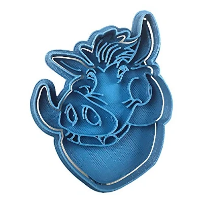 Afbeelding van Cuticuter Pumba uitsteekvorm Leeuwenkoning, blauw