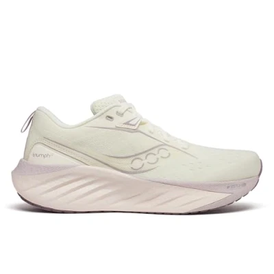 Afbeelding van Saucony Triumph 22 Hardloopschoenen voor op de weg, Dames, Maat: 37.5, Vanilla Textiel/ synthetisch