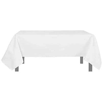 Afbeelding van Soleil d&#039;ocre, Alix Nappe geruit, Anti vlekken, polyester, wit, 140 x cm