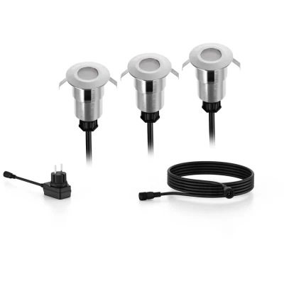 Afbeelding van Philips 8720169269453 Spore GardenLink LED vloerinbouwlamp 3 W RVS