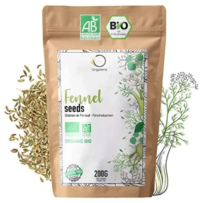 Image de ORIGEENS INFUSION GRAINES de Fenouil Bio 200g Tisane allaitement bébé, lactation et digestion difficile Graine pour thé en vrac