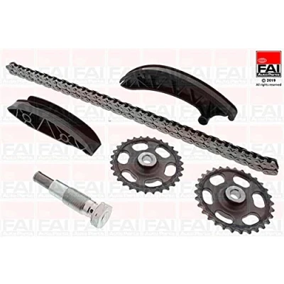 Afbeelding van FAI AutoParts TCK227LNG Distributiekettingset Zonder pakking, Met tandwielen Simplex, Boutenketting MERCEDES BENZ: C Class Saloon, E Saloon