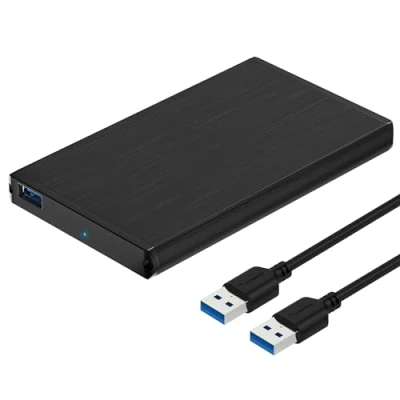 Afbeelding van Sabrent Ultradunne behuizing USB 3.0 van aluminium voor externe 2,5 inch SATA harde schijf [zwart] (EC UK30).