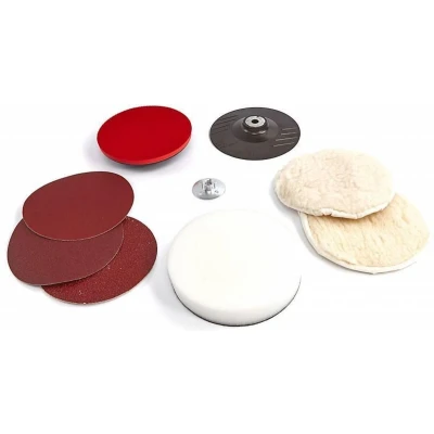 Afbeelding van Silverline 8 delige schuur en polijst set 180mm