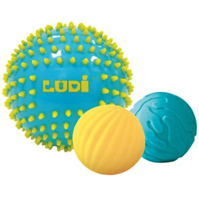 Afbeelding van Ludi sensorische ballen blauw 3st