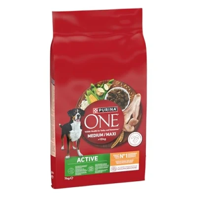 Afbeelding van 2x7kg Medium/Maxi Active Kip Purina ONE Hondenvoer