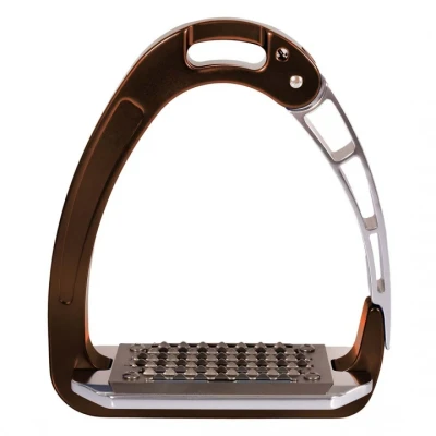 Afbeelding van Acavallo Stijgbeugels Arena AluPLUS Bruin/Zilver 12cm