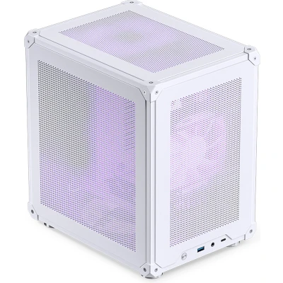 Afbeelding van Jonsbo C6 White Micro tower PC behuizing, Gaming behuizing Wit