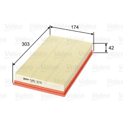 Afbeelding van Valeo Luchtfilter 585374