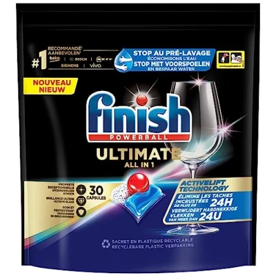 Afbeelding van Finish Ultimate All in 1 Vaatwastabletten Regular 30 stuks