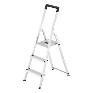 Afbeelding van Hailo L40 Aluminium Huishoudtrap / Klustrap 3 Treden