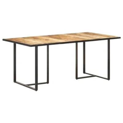 Afbeelding van Eettafel 180 cm ruw mangohout