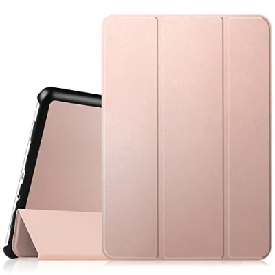 Afbeelding van FINTIE Beschermhoes voor Samsung Galaxy Tab A 9.7 SM T550 / T555 beschermhoes, ultradun, licht, PU leer, automatische slaap/wake functie, roségoud