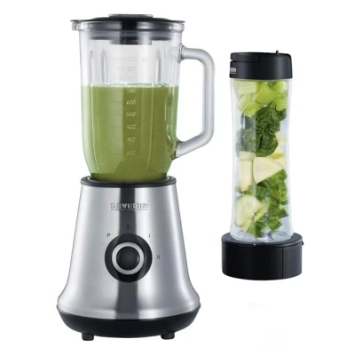 Afbeelding van Severin 2 drinkflessen 600 ml voor multi mixer smoothie SM 3735, Sm3737 en 9479, ZB 9056