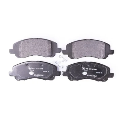Afbeelding van HELLA 8DB 355 013 491 Remblokkenset Met akoestische slijtagewaarschuwing DODGE: Caliber, Avenger Saloon, HYUNDAI: H 1 / iLoad Cargo, JEEP: Compass