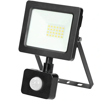 Afbeelding van Buitenlamp met bewegingssensor Tuinverlichting IP44 Wandlamp buiten 1500 lumen Buitenverlichting 4000K Schijnwerper Zwart