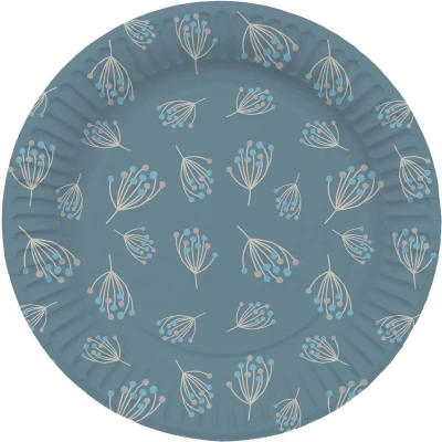 Afbeelding van Folat Borden blooming baby boy 23 cm 8 stuks