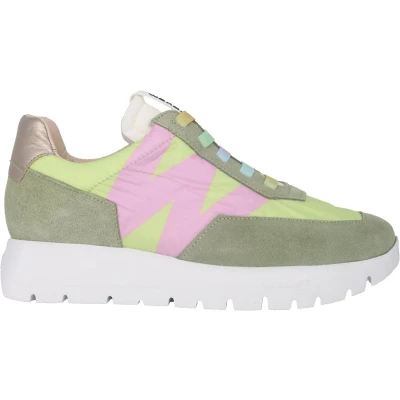 Afbeelding van Wonders Odisei dames sneaker groen maat 35 (EU) 2 (UK)