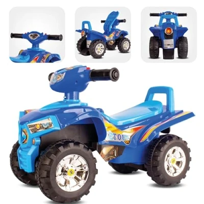 Afbeelding van Quad voor kinderen van 1 jaar, Rutscher, Babyquad, glijvoertuig babyauto (blauw)